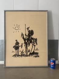 Vintage Old Modern Cubist Don Quixote Horse Knight ...