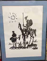 PABLO PICASSO Don Quixote 1955 Pictue Frmed Print - Etsy