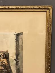 Antique Signed A Martinetti Roma Watercolor Of A Man 33 1/2” X 29” X 1 1/2” | eBay