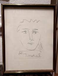 PABLO PICASSO ORIGINAL (1950s) ART " POUR ROBY" With CERTIFICATE OF AUTHENTiCITY | eBay