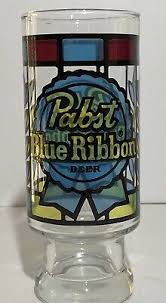 Vintage Beer Glasses Pabst Blue Ribbon PBR-Miller-Schlitz ...