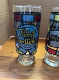 Vintage Beer Glasses - PBR - Black Label - Schaefer - Miller ...