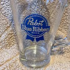 Vintage Pabst Blue Ribbon Clear Beer Pitcher - Etsy