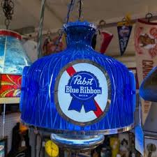 Vintage Pabst Blue Ribbon Beer Sign Chandelier - Etsy