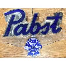 Vintage 1986 Pabst Blue Ribbon Electric Lighted Sign – A to ...