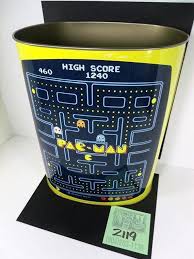1980's Chein Co./midway-"pac-man" Trash Can - Etsy