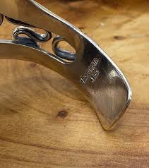 VINTAGE ESCORCIA DESIGNER SIGNED STERLING SILVER AND ONYX LARGE CUFF BRACELET | eBay