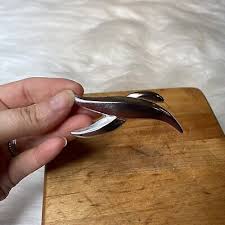 Vintage Givenchy Brushed Silver Metal Elongated X Brooch Pin Measures 2.75 x 1 | eBay