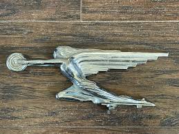 Vintage 1937 USA PACKARD GODDESS of SPEED Auto Radiator Hood ...