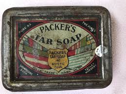 Vintage Packer's Tar Soap tin Mystic, Connecticut | eBay