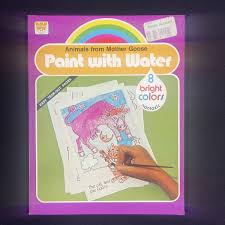 Vintage Mother Goose Paint With Water Coloring Book Activity Booklet Whitman 79' | eBay