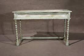Painted Primitive Console Table For Sale at 1stDibs