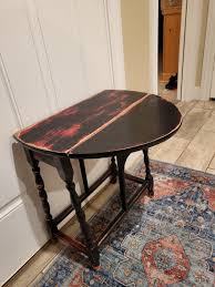 Antique Hall Console Table With Fold Out Leaf - Etsy