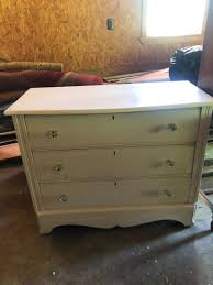 Antique White Wood Dresser- 39 in length x in 18in wide x ...