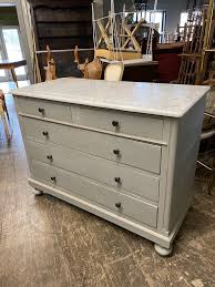 Grey Painted Marble-Top Chest of Drawers For Sale at 1stDibs ...