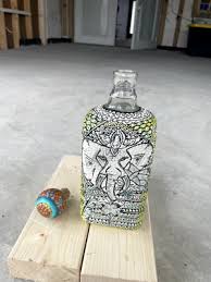 Alebrije Oaxaca very unique, hand-painted glass bottles - Bar decor - Mexico | eBay