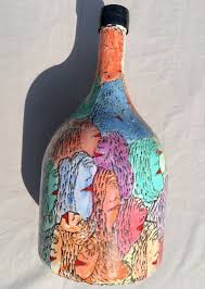 Howard Finster Painting on a Wine Jug, Great American Outsider Art | eBay