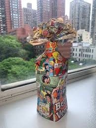 Decoupage Made With Vintage 80s Archie Comics and Recycled Materials + Archie Comic Flower - Etsy
