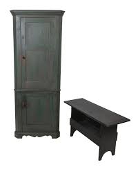 Sold at Auction: TWO PIECES OF PAINTED PINE FURNITURE Late ...