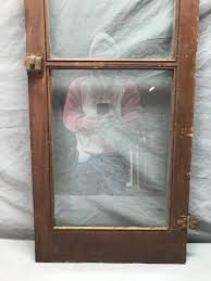 VTG 1920's Wood 18x44 Cabinet Bookcase Kitchen Pantry 2 Lite Window Old 282-24B | eBay