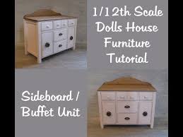1/12th Scale Dolls House Sideboard / Buffet Unit Tutorial ...