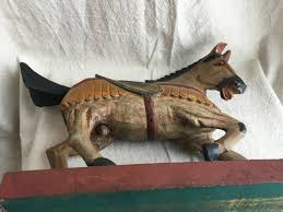 1 - FB2 Large Antique or Vintage Wooden Horse | eBay