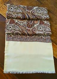 RHODIA - MADE in ITALY Paisley Motif Vintage Acetate Scarf Shawl - Etsy
