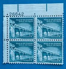 US Stamps Scott 1031A 1 1/4c Palace of Governors 1956 plate ...