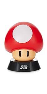 Paladone Super Mario Bros. Mushroom 3D Night Light - Decorative Lamp Collectible - Amazon.com