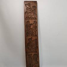 Antique Gingerbread Board With 4 Molds 1900s Antique Hand ...