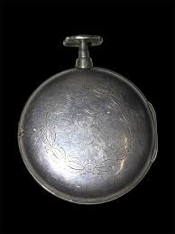 WILIAM HUGGIN verge pocket watch, polychrome painted enamel ...