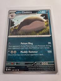 Pokemon TCG Obsidian Flames Paldean Clodsire 128/197 Uncommon | eBay