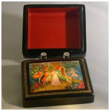 Russian Lacquer Box, Soviet Era, Artist Signed, Fairy Tale ...