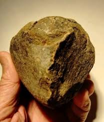 Prehistoric Paleo-American stone art fossilized egg ...