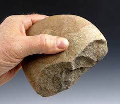 Superb Paleolithic Portugal Oldowan Stone Axe Tool sold at ...