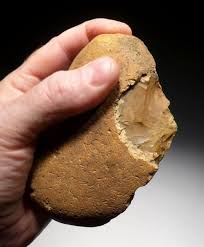 Sold at Auction: Rare Paleolithic English Bytham Stone Age Pebble Axe