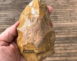 BIG! One Million Year Old! Early Stone Age ACHEULEAN Handaxe Mali 633gr - Etsy