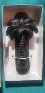 Palm Tree Door Knocker Palmetto Tree Brown Cast Iron Metal ...