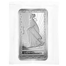 PAMP Suisse 10 oz Lady of Liberty Silver Bar, .999 Fine, Art ...