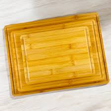 Bamboo Cutting Board Set of 3 – The Board Wolf