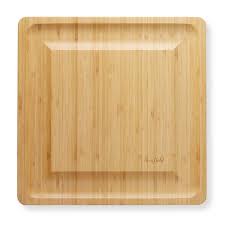 Casafield 14.25 in. Traditional Natural Brown Bamboo Cheese ...