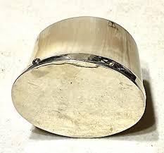 Vintage Antique Carved Staghorn Blue Cabochon Stone SilverOval Snuff Trinket Box | eBay