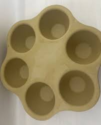 Pampered Chef Stoneware Single Servings 6 Pan Muffin Pot Pie ...