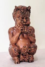 Buy Pan Sculpture Shepherd Flocks Goat Reed Keeper Pipe Online in India - Etsy