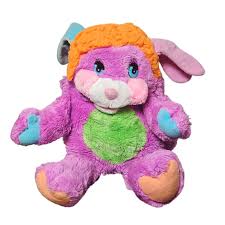 PANCAKE RARE 1985 VINTAGE POPPLES PURPLE ORANGE 15" PLUSH ...