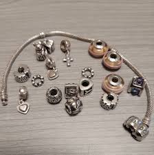 Pandora | Jewelry | Pandora Bracelet And 7 Charms | Poshmark