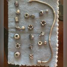 Pandora | Jewelry | Lot Of 6 Discontinued Pandora Charms And ...