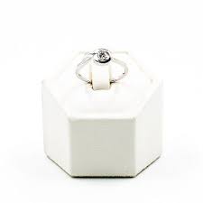 0.10ct G Colour Diamond 18k White Gold Engagement Ring Size ...