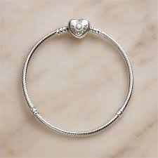 Pandora Moments Heart Clasp Snake Chain Bracelet, S925 ...
