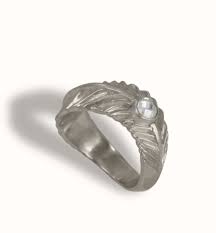 Histoire Botanique - Bague en argent et pierre, zircon ...